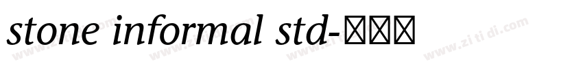 stone informal std字体转换